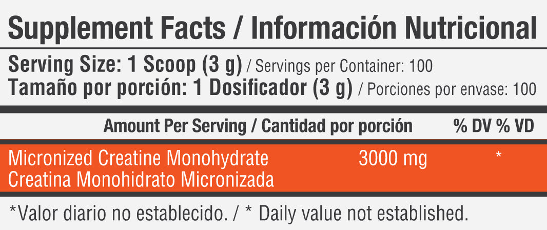 Creatina monohidratada 100 serv