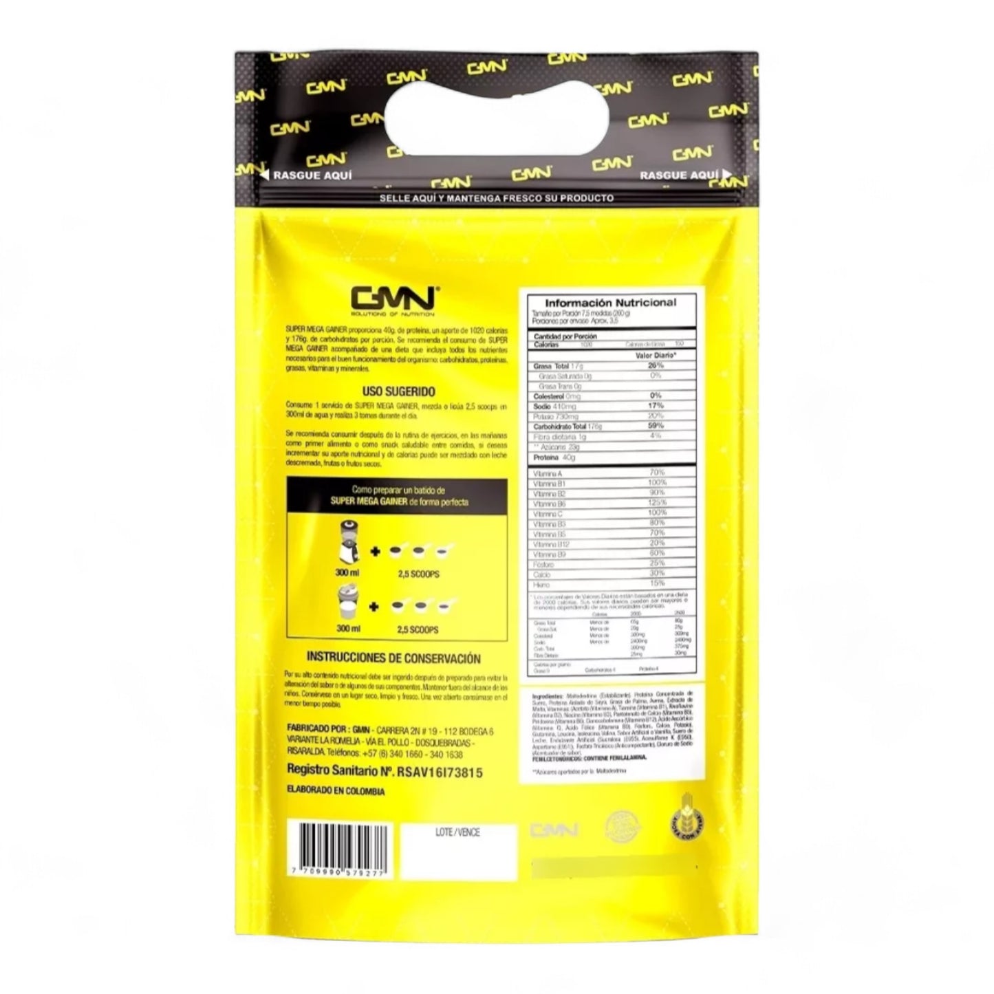 SuperMega gainer 2 Lb pack 2